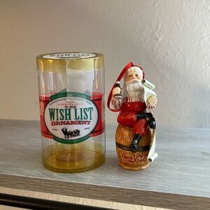 Coca Cola Holiday Ornaments Red and White